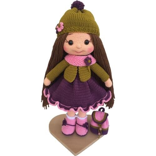 Amigurumi Organic Hat Mesh Baby Doll 35 cm