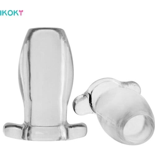 Transparent Hollow Butt Expansion Anus Vagina Dilator Anal Plug Sex Toys for Women Adult Product Couple Game Tool Erotic Machine