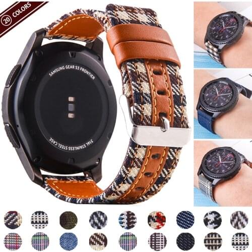 Houndstooth Leather Strap For Huawei Watch GT2 Pro watch Band For Honor GS Pro / ES Huawei GT 2 Pro 20/22mm Bracelet Watchband