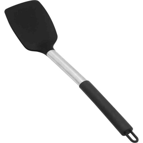 Stainless Steel Handle Silicone Nonstick Spatulas, High Heat Resistant to 480°F, Food Grade Turner, BPA Free