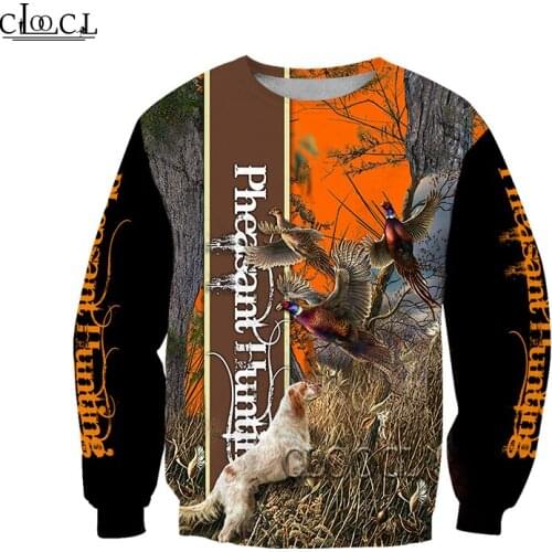HX Pheasant Hunting 3DPrint Hoodie Men Hooded Sweatshirt Unisex Streetwear Zip Pullover Casual Jacket Tracksuits Drop Shipping