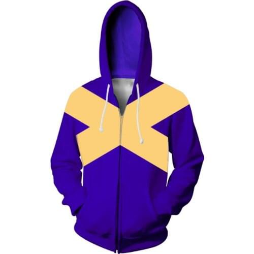 Adult Kids X-Men Dark Phoenix Superhero Cosplay Sweatshirt Hoodie Carol Danvers Jacket Coat