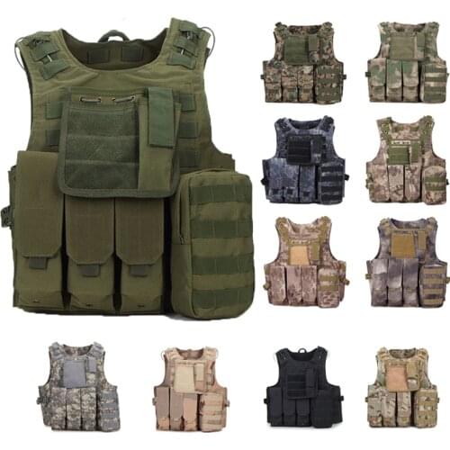 USMC Airsoft Military Tactical Vest Molle Combat Assault Plate Carrier Tactical Vest Outdoor Clothing Hunting Vest Accessories