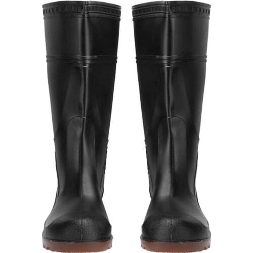 Waterproof 1 Pair Rain Boots PVC Non-Slip Waterproof Safety Work Rain Shoes Footwear Accessory Umbrella Rain Gear