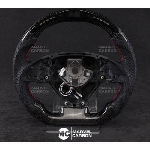 LED Performance Steering Wheel Display Compatible Chevrolet C7 + 100% Real Carbon Fiber