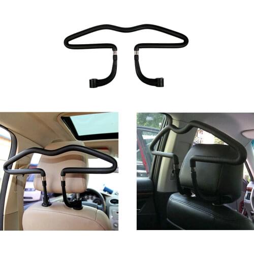 1PC Metal Car Seat Headrest Clothes Hanger Jacket Suit Holder Rack Headrest Seat Metal Coat Hanger Clothes Jacket Suits Holder