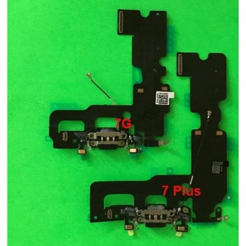 10pcs NEW For iPhone 7 7G / 7 plus Charger Charging Port USB Dock Connector Headphone Audio Jack Flex Cable Replacement
