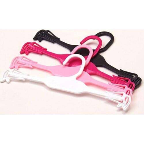 10Pcs Plastic Clothes Bra Underwear Hanger Wardrobe Closet Drying Rack Organizer