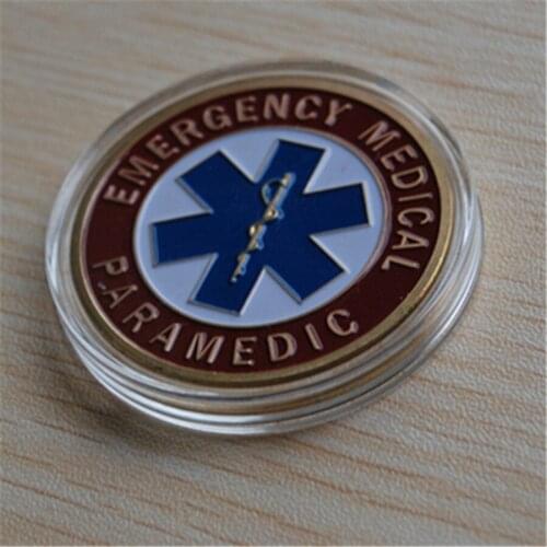 100pcs/lot Dhl free shipping Emergency Medical Paramedic Challenge Coin