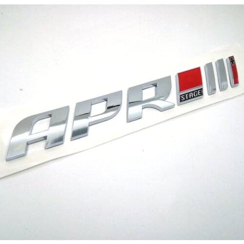 Wholes10 Pcs Drop shipping ABS APR STAGE 1+ 2+ 3+ Racing Car Emblem Badge APR STARGE 1 2 3 Plus 3D car Stickers GOLF