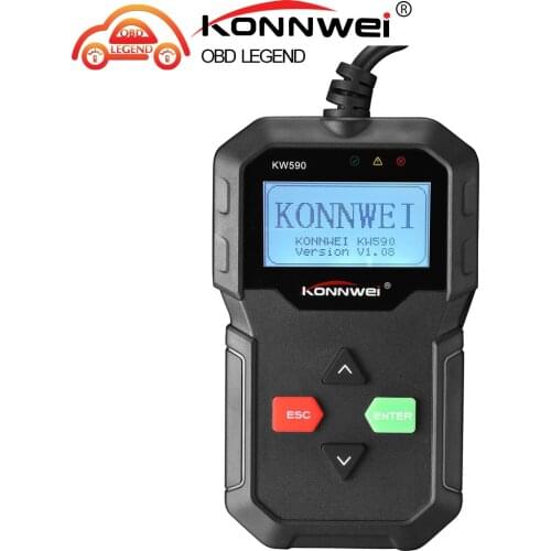 KONNWEI KW590 OBD2 ODB II Auto Code Reader Scan Tool Automotive Scanner Multi-languages Car Diagnostic Tool Better than ELM327