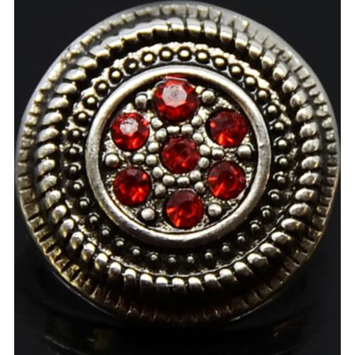 Cheap Charm Crystal Style Copper Alloy Snap Button Charm For Women Jewelry