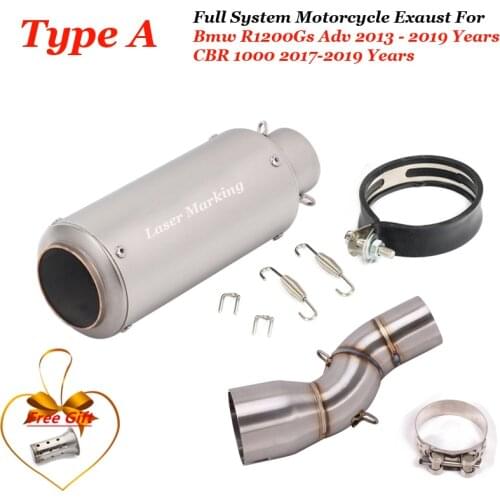 For Bmw R1200Gs Adv Motorcycle Exhaust System Connecting Tube Middle Connecting Tube Muffler Exhaust Slip Tube In 2013 2014 201