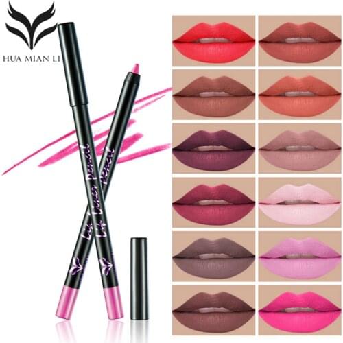 Матовые карандаши для губ HUAMIANLI China At AliExpress