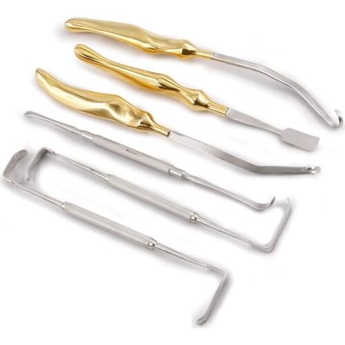 Rib Cartilage Six-piece Nose Surgery Instrument Rib Cartilage Peeler Puller Peeler Double Head Left and Right Shovel