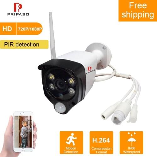 Pripaso PIR IP Camera 2.0MP Wifi 1080P Waterproof CCTV Surveillance Camera Outdoor Wireless Camara Motion Detection Cam For Home