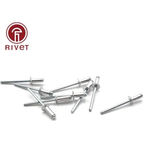 ISO 15978 M3.2 Aluminum Steel Open Countersunk Head Mushroom Pulling Rivets Break Mandrel Blind Nail Pop Rivet 10PCS/Set