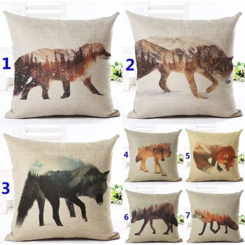 Fashion 3D Animal Fusion scenery Print Cushion Cover Horse Cat Cow Decorative Sofa Throw Pillow Car Chair Home Decor Pillow Case