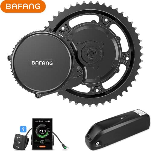 Bafang 48V 500W Mid Crank Motor Kits 48V 15Ah Rear Rack Battery E-Bike DIY Conversion Electric Bicycle Whole Parts BBS02B