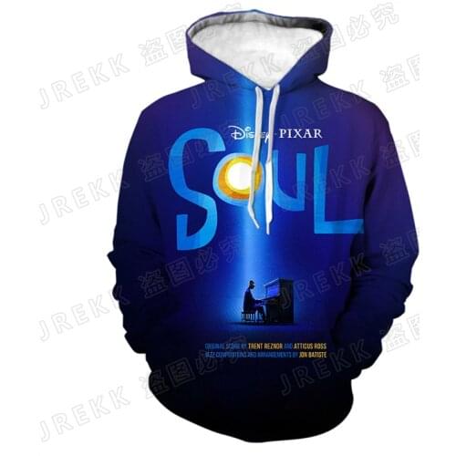 Soul 3D Print Hoodies Men Women Children Sweatshirts Fashion Long Sleeve Cartoon Anime Pullover Boy Girl Kids Tops Clothing