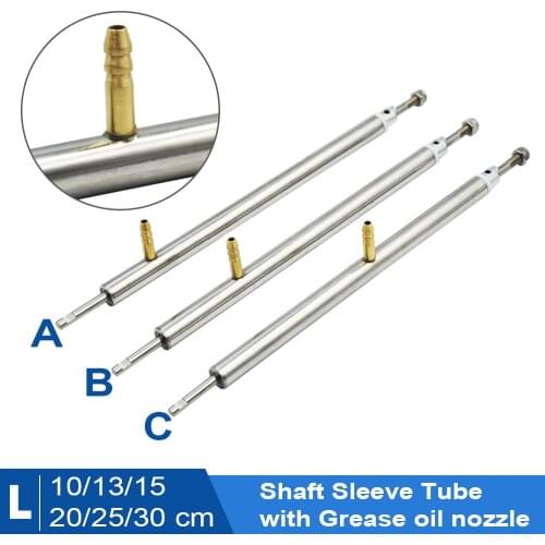 RC Boat shaft sleeve tube with Grease oil nozzle and 4mm Stainless Steel Shaft