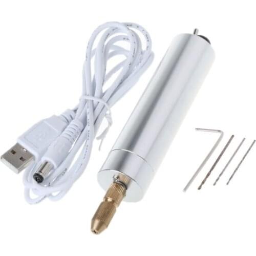 USB Mini Micro Electric Hand Drill PCB Board Drilling DIY Plastic Wood Punched Drill 62KD