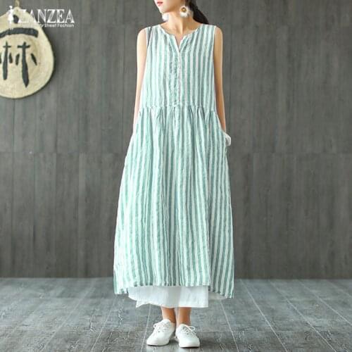 Синие летние платья ZANZEA China At AliExpress