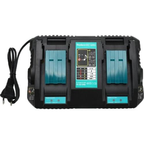 Double USB Ports Battery Charger for Makita 7.2V 14.4V 18V DC18RD DC18RC BL1860 BL1840 BL1830 4A Power Tool EU Plug