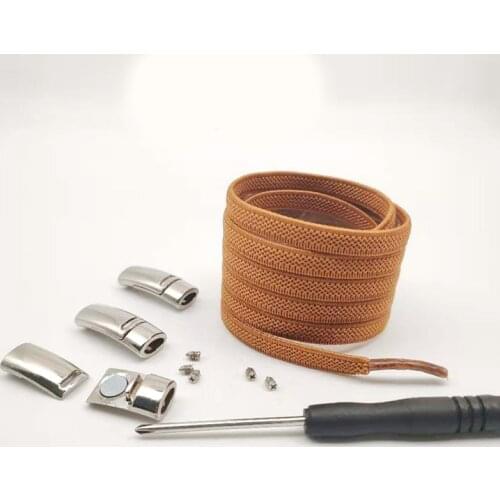 1Pair Elastic Magnetic 1Second Locking ShoeLaces Creative Quick No Tie Shoe laces Kids Adult Unisex Shoelace Sneakers Shoe Laces