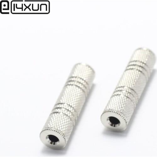 1pcs Metal 3.5mm Female to 3.5mm Female Connector 3.5 F/F Plug jack for PC Audio Video