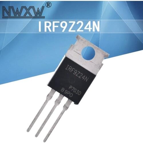 10pcs/lot MOS tube IRF9Z24NPBF Field effect tube 12A 55V TO-220 Transistor IRF9Z24N In-line transistor IRF9Z24