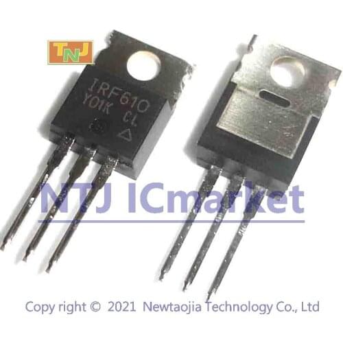 10 PCS IRF610 TO-220 IRF610PBF Power MOSFET NEW