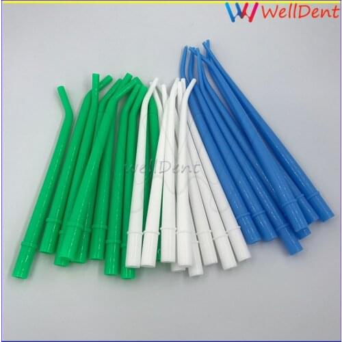 25Pcs dental Curved Tips Sterilized Surgical Aspirator Dental Saliva Ejector
