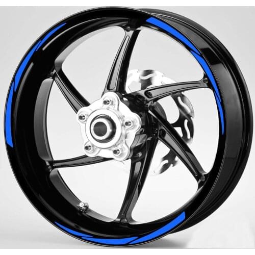 3-Piece Reflective Blue Rim Strip Sticker CinarExtreme