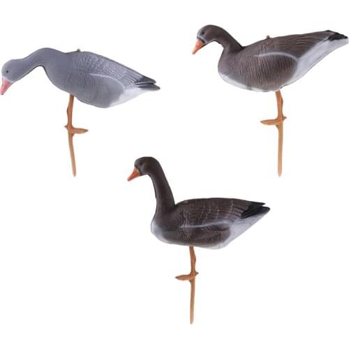 3D Foldable XPE Lifelike Full Body Goose Hunting Shooting Decoys Goose Decoy Hunting Bait Lawn Ornament Pond Garden Decoration
