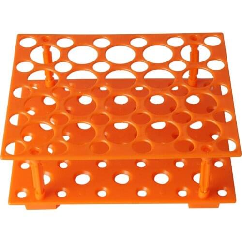 50 Sockets Plastic Centrifuge Tube Holder Two Layers Test Tubes Bracket Laboratory Analysis Supplies 1 Pc