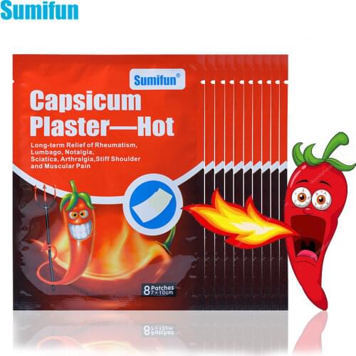8/16/24/40pcs Hot Pepper Capsicum Plaster Pain Relief Plaster Back Neck Shoulder Chinese Herbal Medical Joint Arthritis Patch