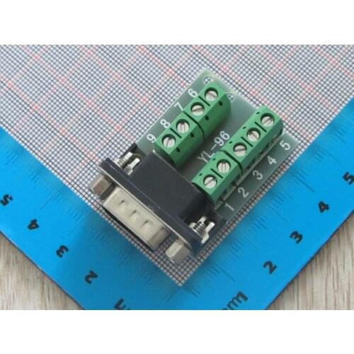 Free ship 1PC Female RS232 Terminals DB9 Terminal DR9 Connector Adapter Signals Terminal Module