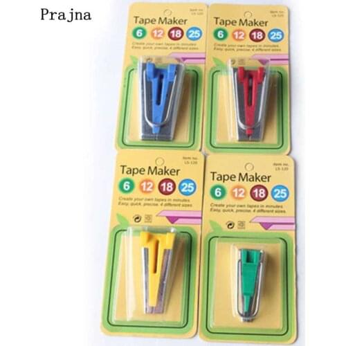 Prajna 6/12/18/25mm 4 Different Sizes Sewing Accessories Hemming Household Sewing Tools Bias Binding Maker Belt Device Crimper