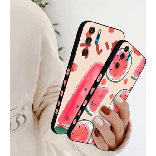 Lovebay Phone Case For Honor 10i 20 Lite 20 S 30 Pro Plus 50 SE 3D Relief Watermelon Soft Cover For Huawei P20 Lite P30 Pro
