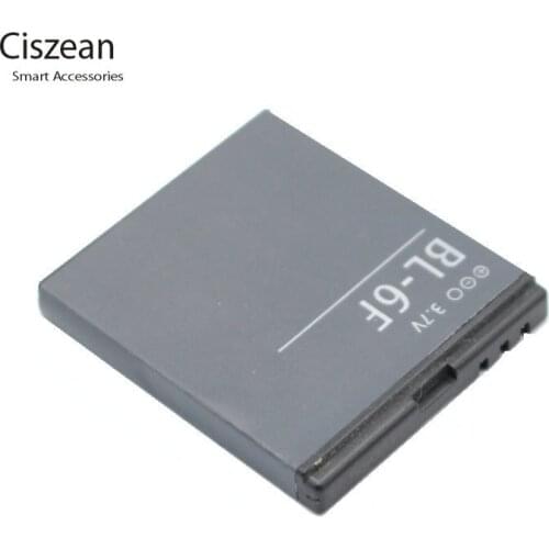 Ciszean 10x 3.7V 1200mAh BL-6F Phone Replacement Li-ion Battery for Nokia N78 N79 N95 6788 6788I BL6F batteries