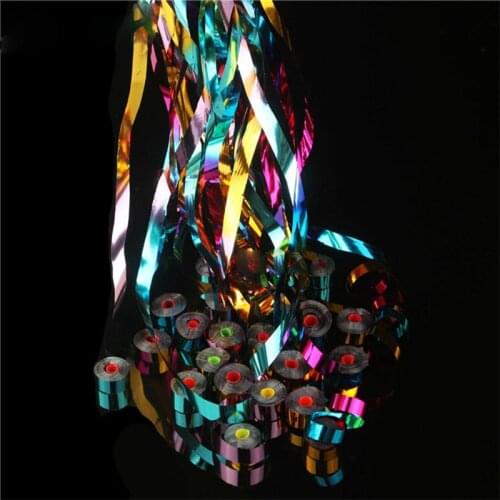 Laser color Throw streamers magic trick Reflective Ribbons (cup style 10 pieces/pack 30 strands) Spider Thread Magic Trick 83217