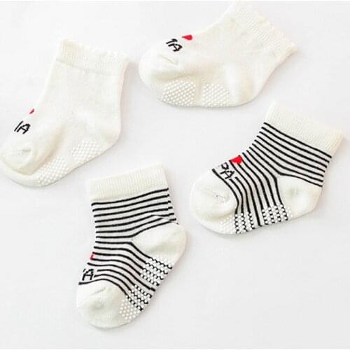 DHL 500set 2pair/set Baby Slip-resistant Floor Socks Love Mama Papa Letter Socks Soft comfortable