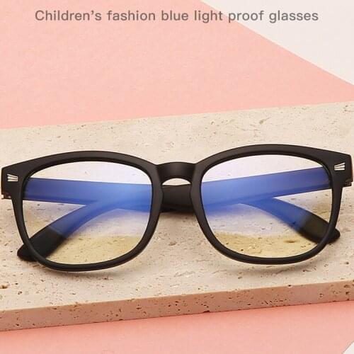 Anti Blue Light Kids Glasses Children Optical Frame Eyeware Baby Boys Girls Square Computer Transparent Eyeglasses UV400 F123