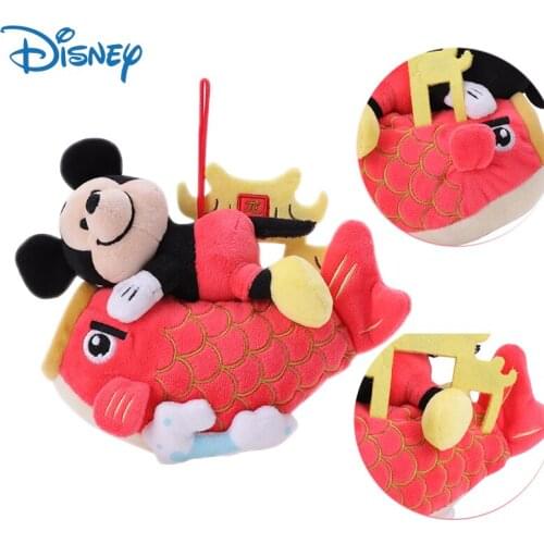 New Disney Genuine Kawaii Mickey Mouse Action Figure Plush Ornaments Room Decor Cute Stuffed Plush Toys Dolls Kids Toys Gifts