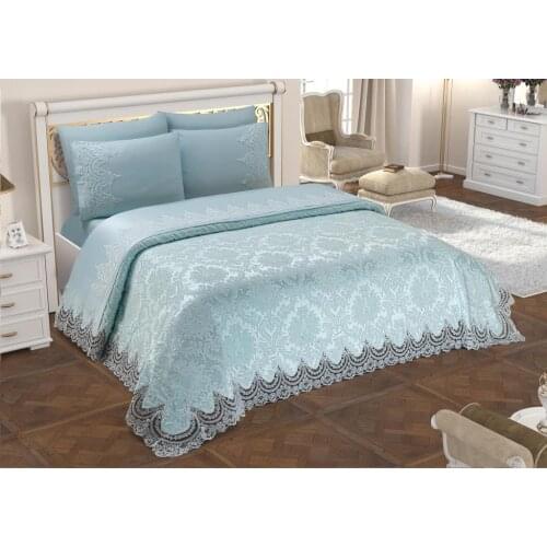 French Laced Dowries Pique Pack Queen Water Green