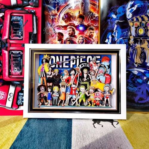 Carton One Piece Treasure series _ paper art three-dimensional painting _ handmade room decoration _birthday gift