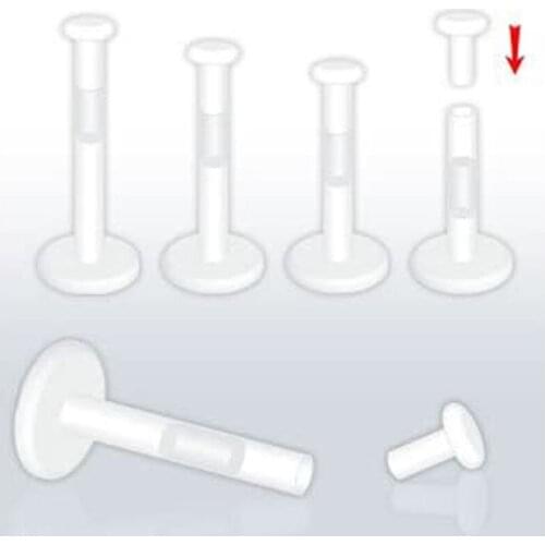 2 Pieces 16G 1.2mm Clear Transparent Invisible Flexible Push IN Tragus Lip Ring Labret Body Piercing Jewelry