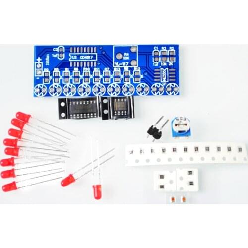 NE555+CD4017 Light Water Flowing Light LED Module DIY Kit