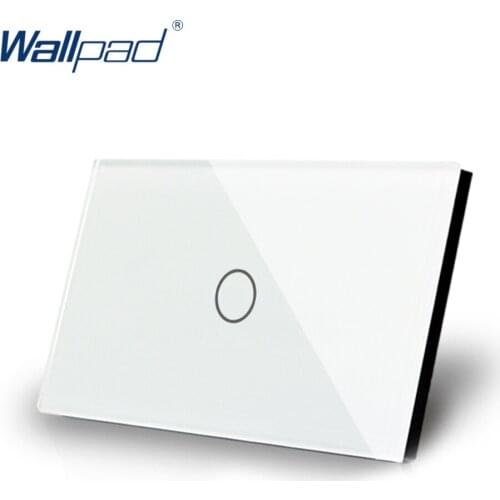 Fan Wallpad US/AU Standard AC 110~250V Luxury Glass Panel Wall Switch Dimmerable Fan Speed Regulator Power Supply Switch